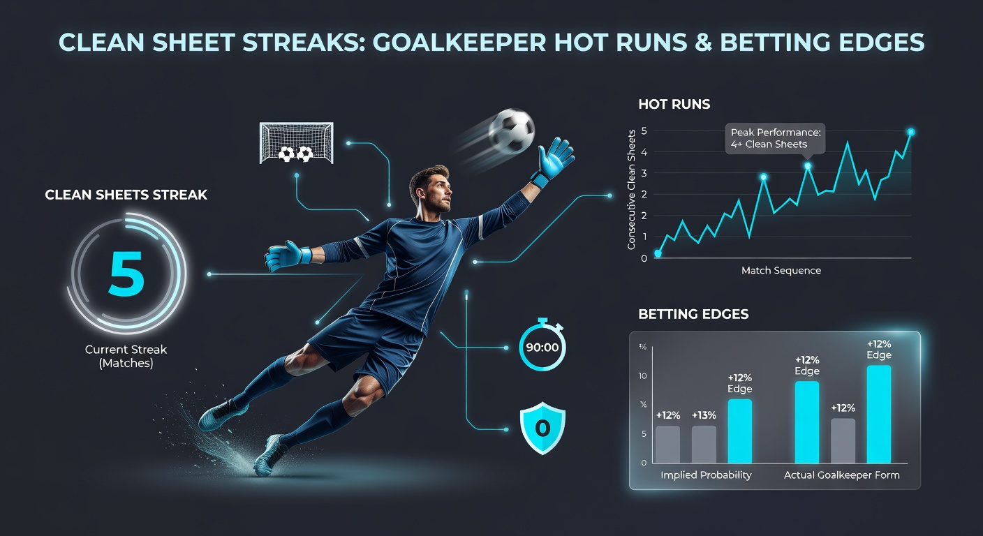 Goalkeeper diving to make a stunning save during a match, emblematic of the hot streak form that leads to extended clean sheet sequences and betting opportunities
