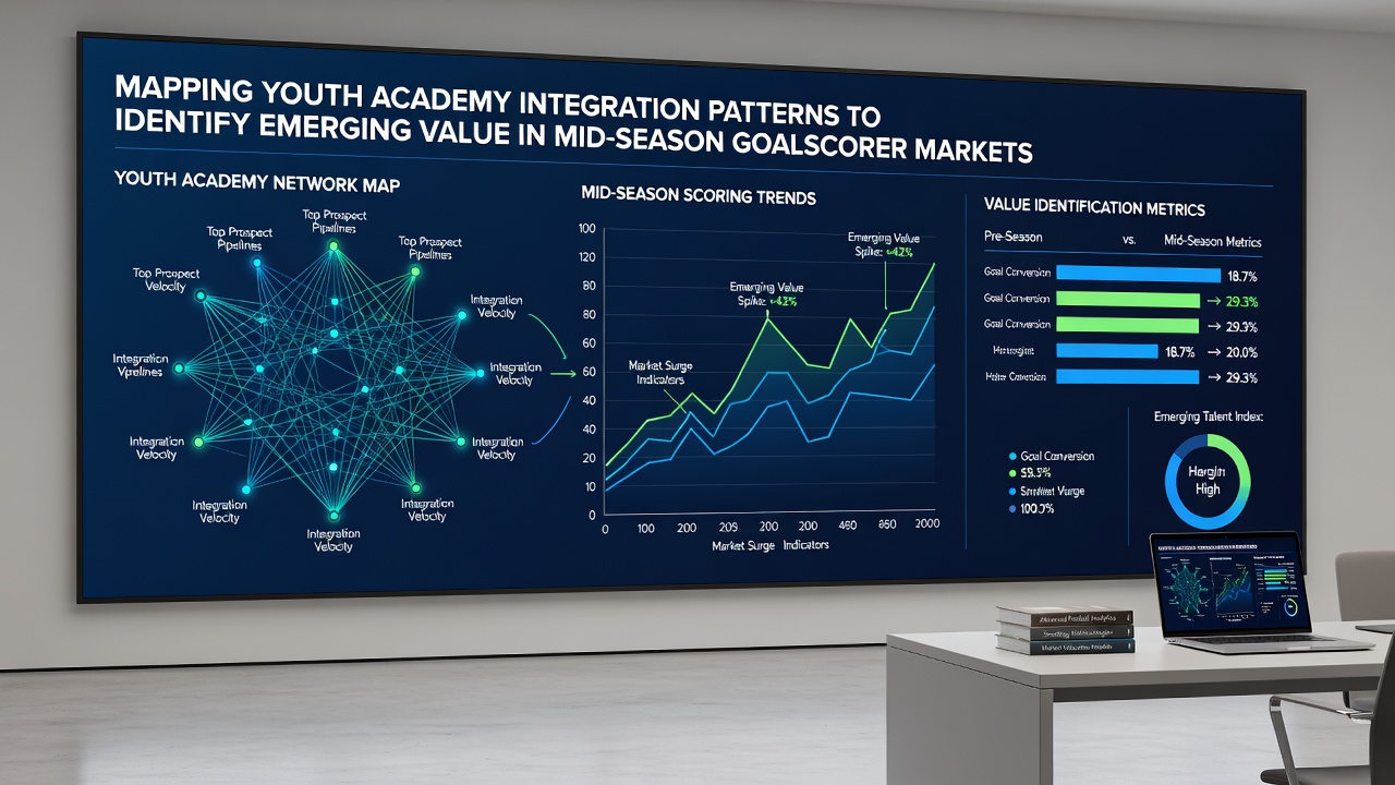 Chart showing goalscorer market movements for youth players mid-season