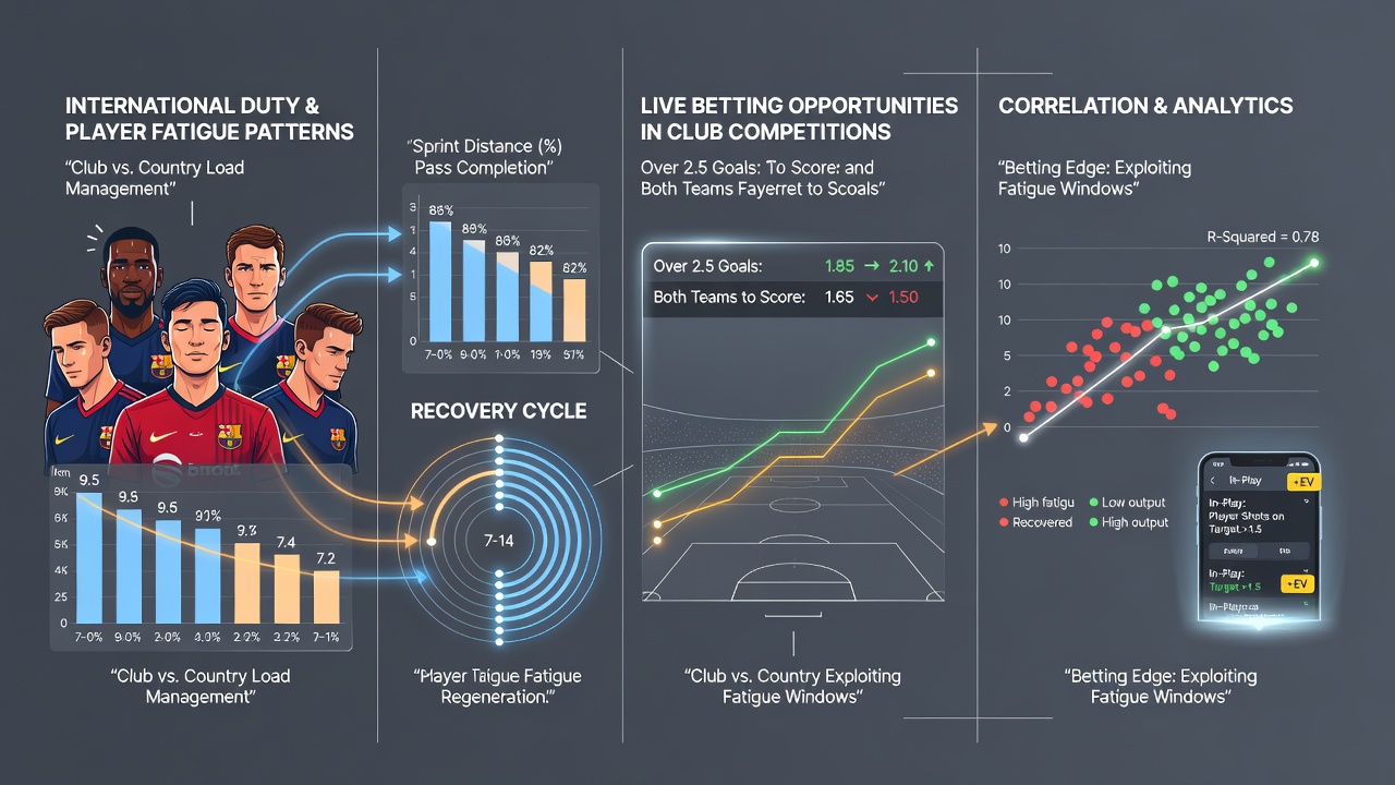 Live betting screens display updated odds during club matches following international breaks