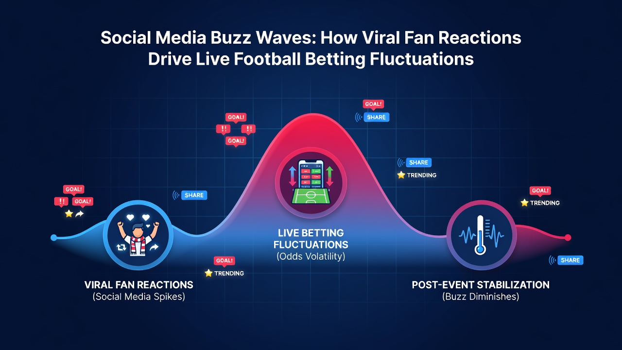 Graph showing correlation between social media engagement spikes and live football betting volume changes